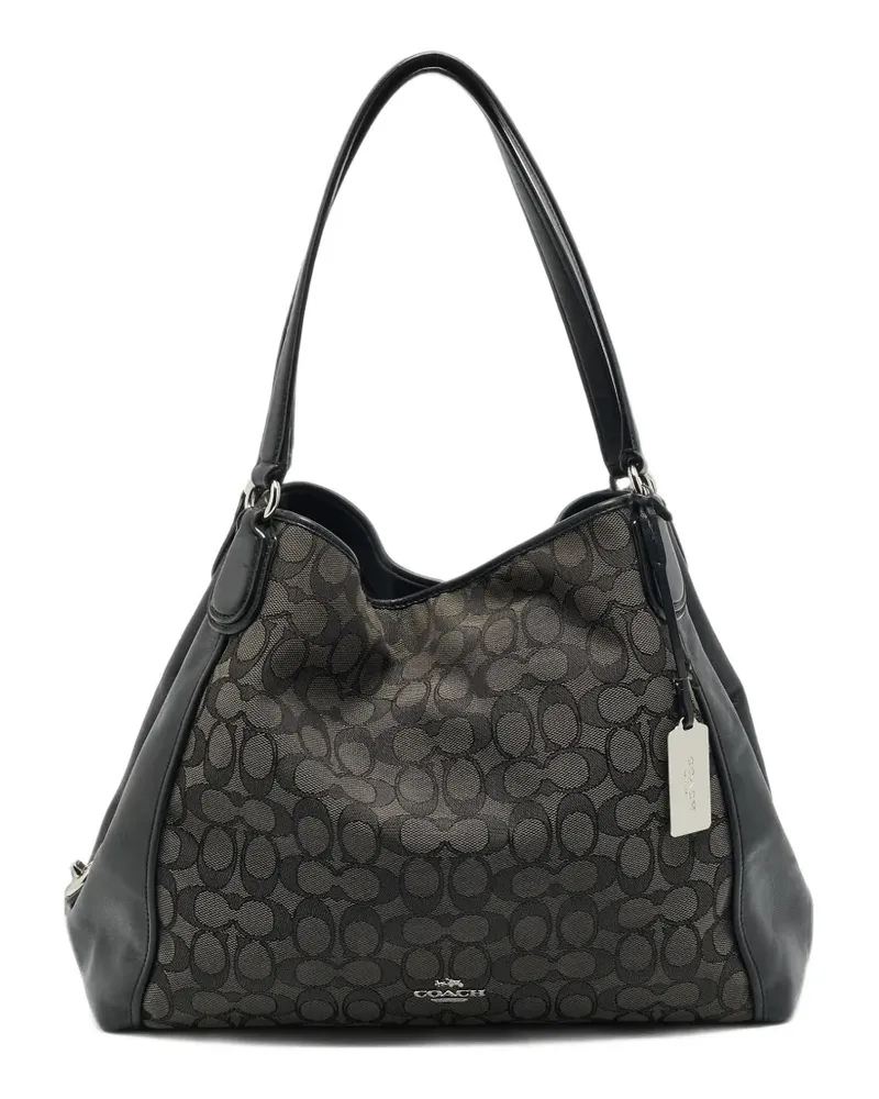 Coach Edie Signature Schultertasche - Grau Grau