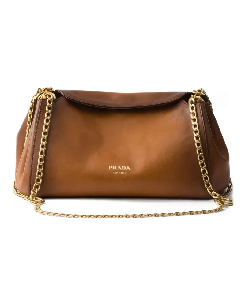 Prada Kleine Tumulte Schultertasche - Braun Braun