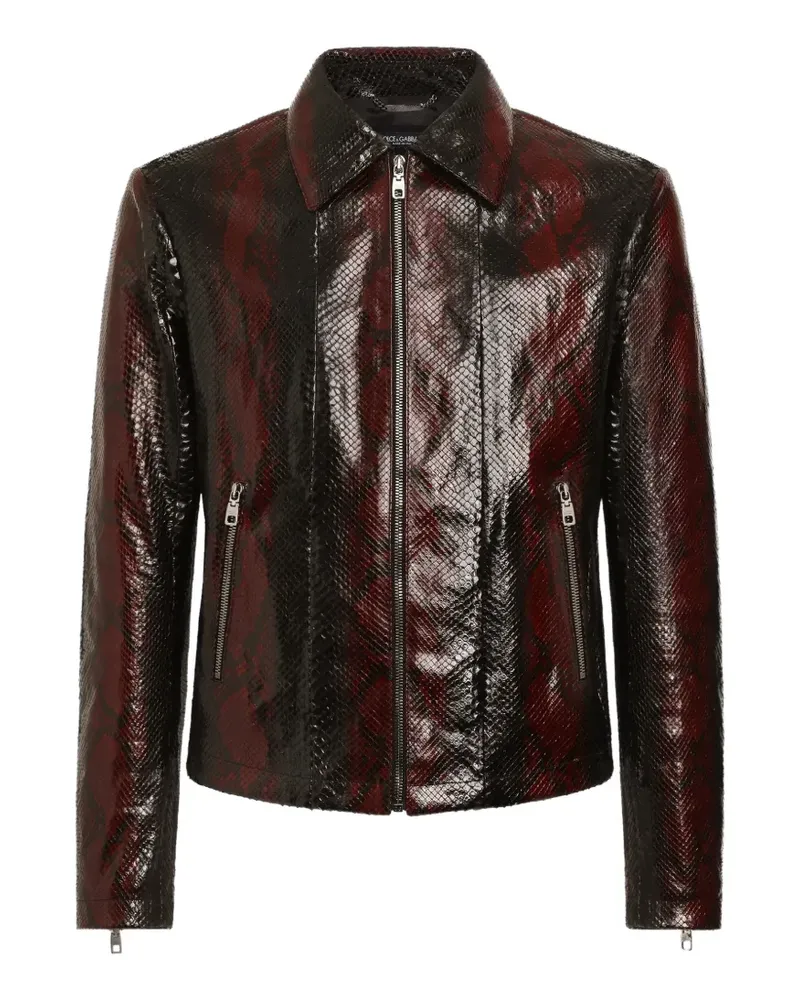 Dolce & Gabbana Migjorn python jacket - Rot Rot