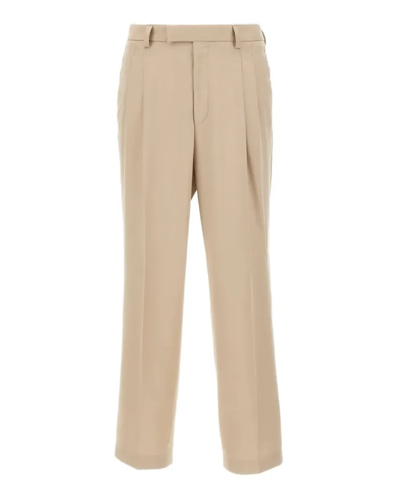 HUGO BOSS pleated wide-leg trousers - Nude Nude