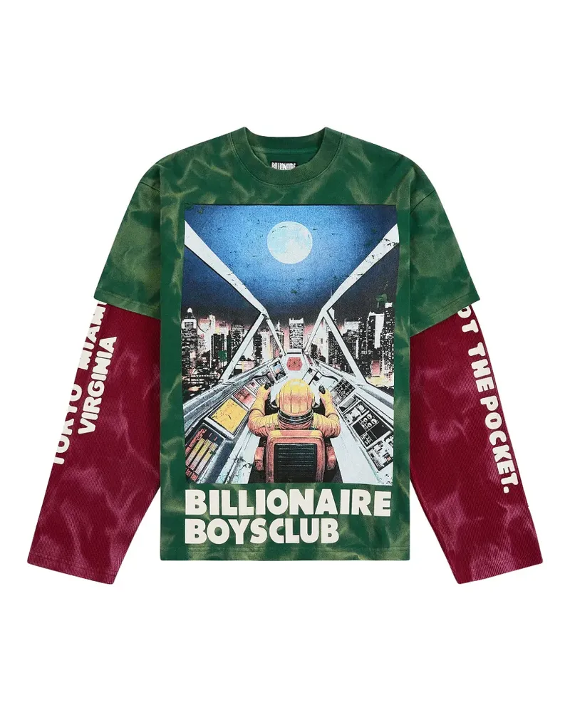 Billionaire Boys Club printed long-sleeve T-shirt - Grün Grün