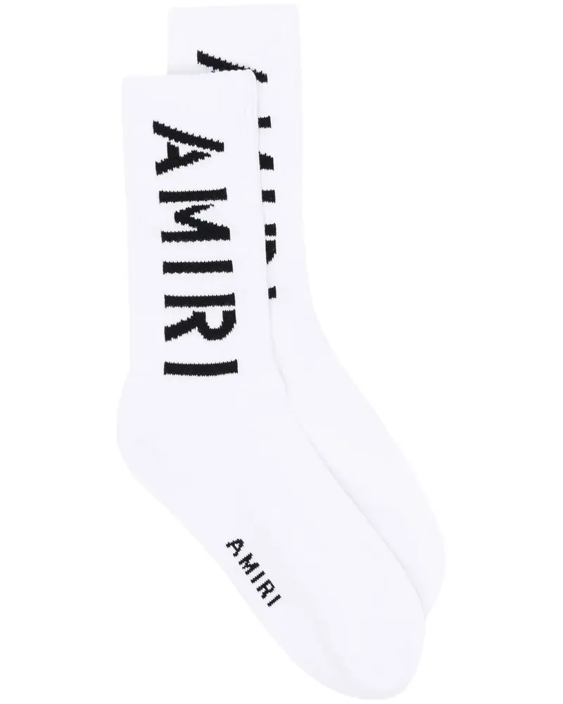 Amiri Socken mit Logo-Print - Weiß Weiß