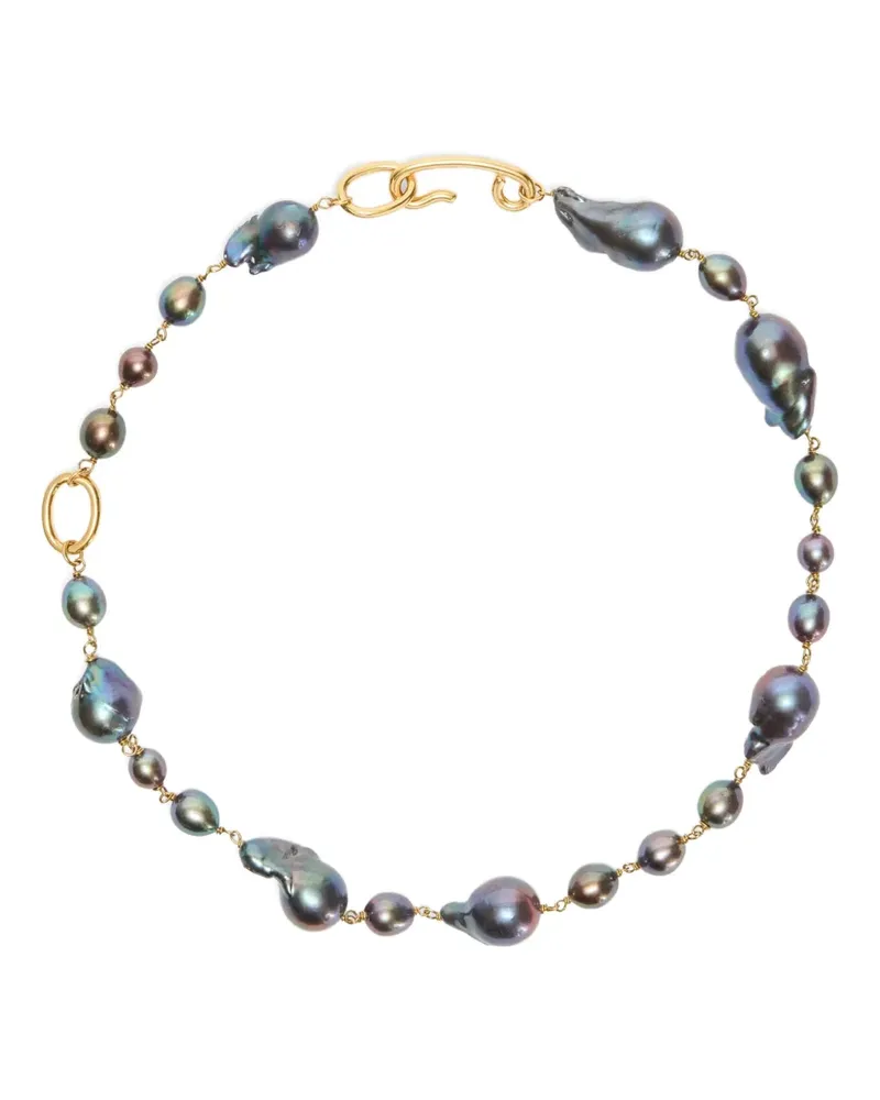 Jil Sander Halskette mit Süßwasserperlen - Gold Gold