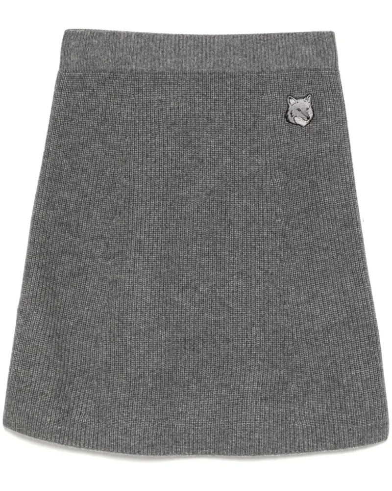 Kitsuné Gerippter Bold Fox Head Rock - Grau Grau