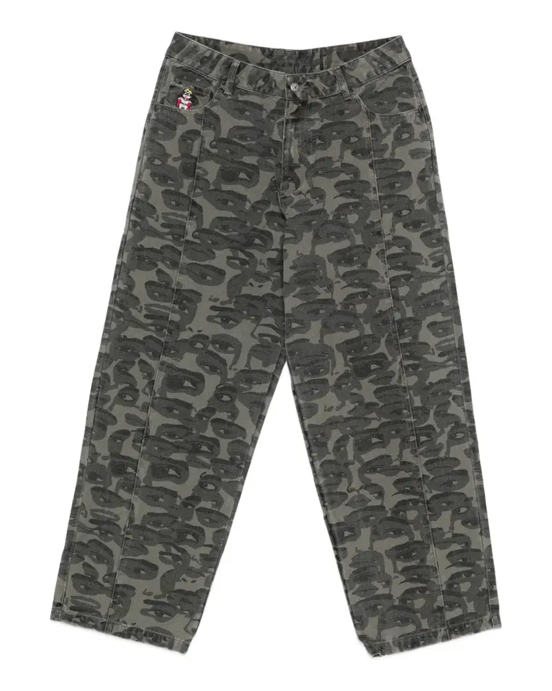 KidSuper printed jeans - Grün Grün