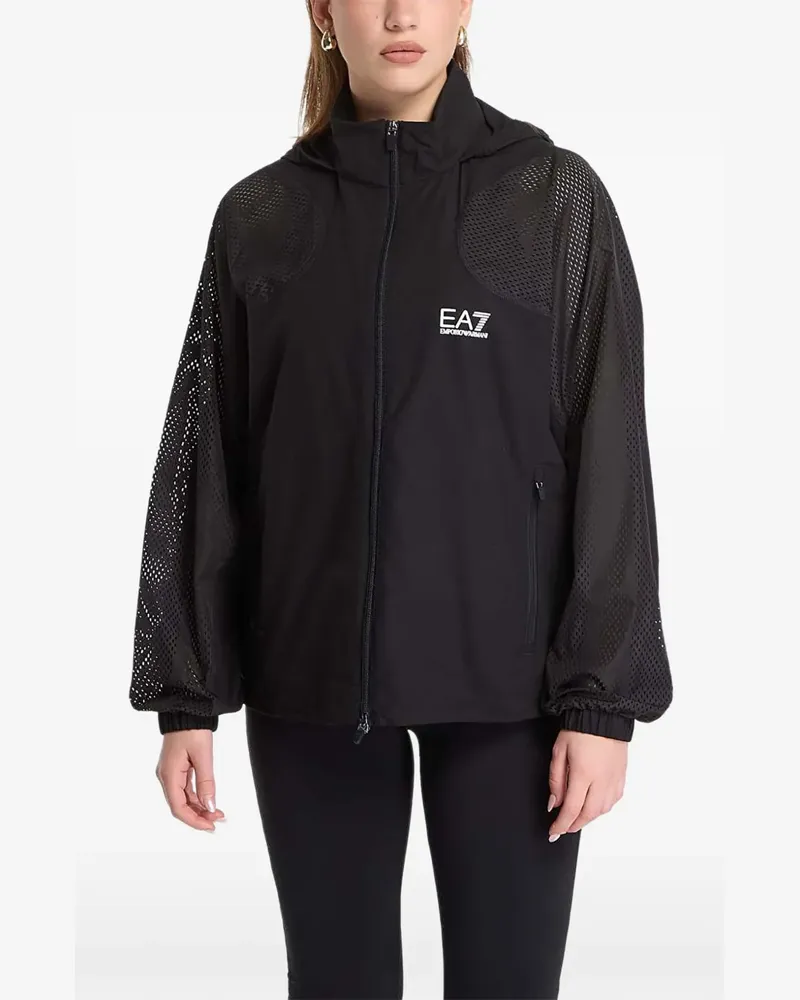 EA7 hooded jacket - Schwarz Schwarz