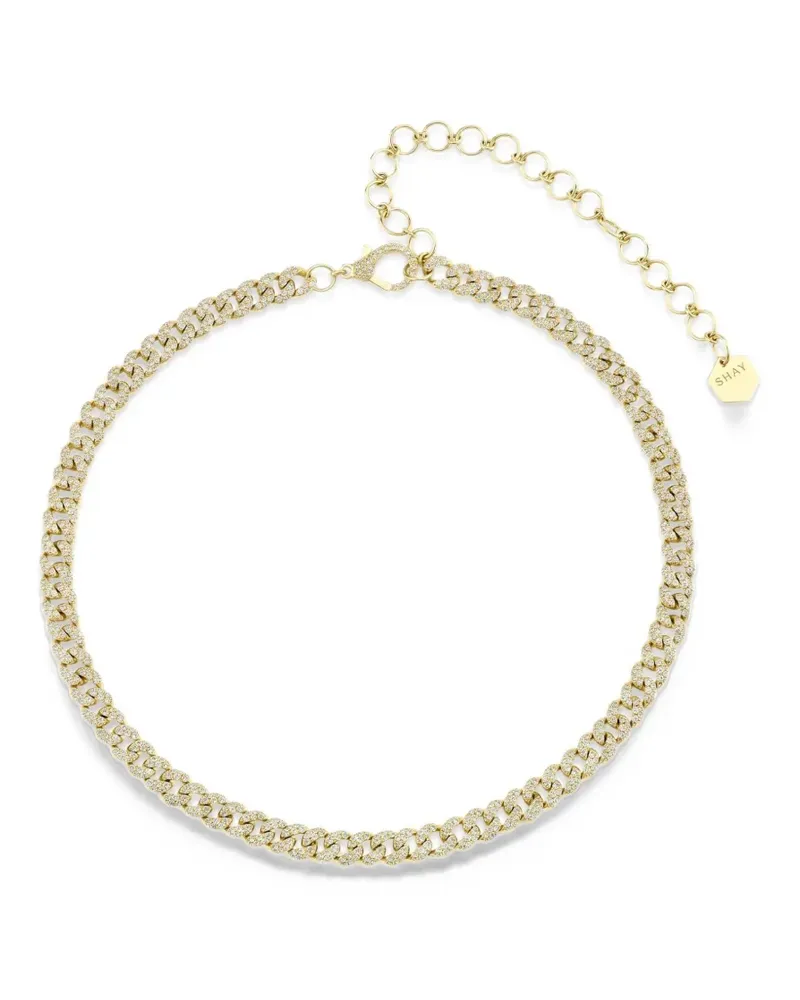 SHAY Mini Link Halskette mit Diamant - Gold Gold
