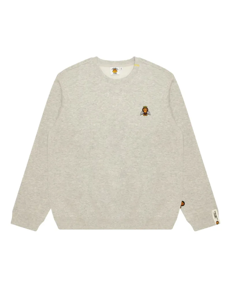 BAPE Bestickter Pullover - Grau Grau