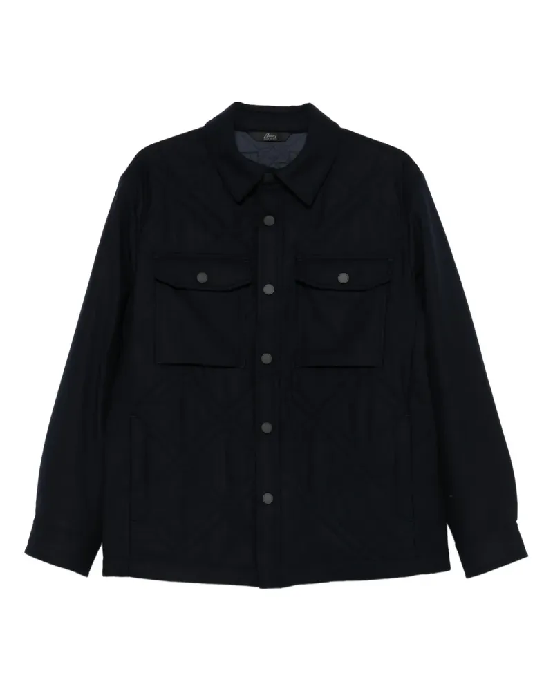 Brioni Gesteppte Hemdjacke - Blau Blau