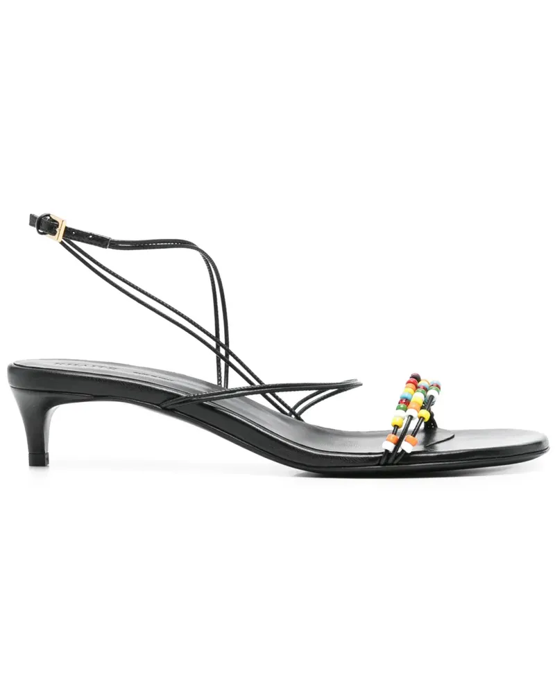 KHAITE Loop Sandalen 35mm - Schwarz Schwarz