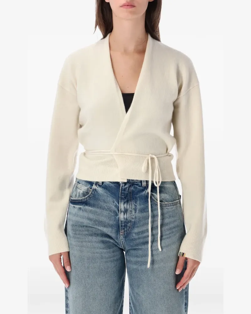 extreme cashmere Gewickelter Ella Cardigan - Weiß Weiß