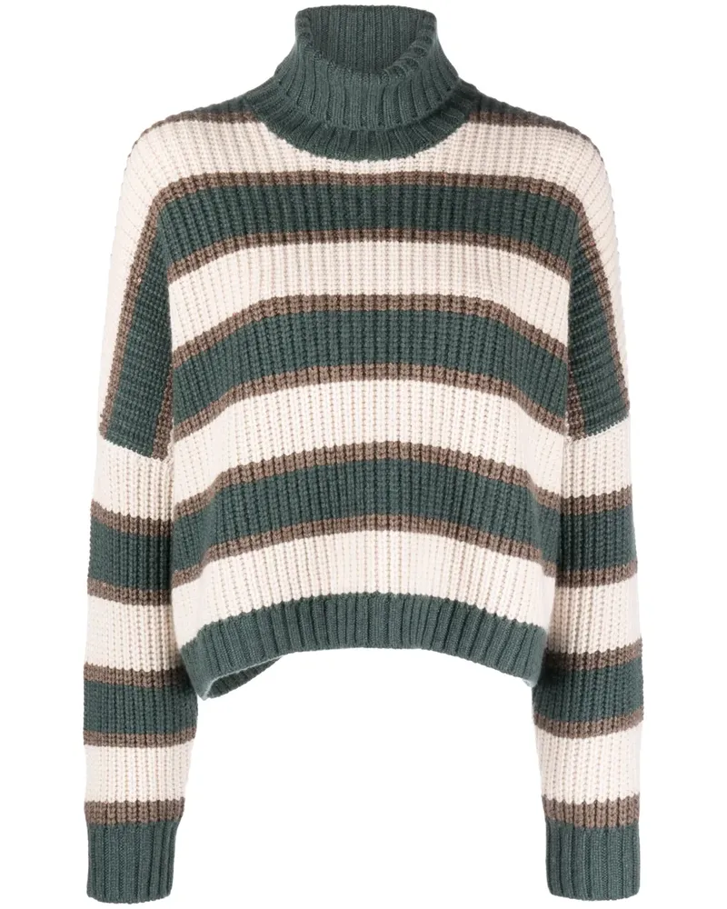 Brunello Cucinelli Kaschmirpullover mit Rollkragen - Nude Nude