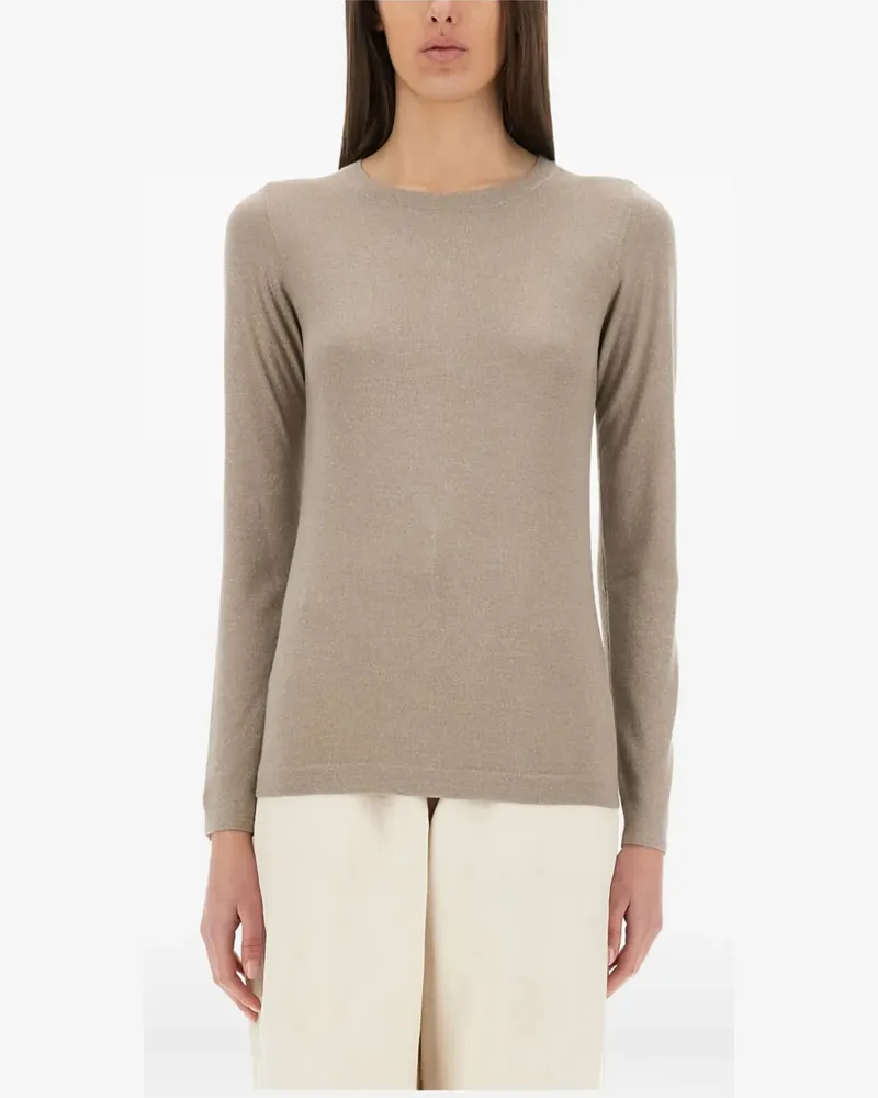 Brunello Cucinelli Klassisches Langarmshirt - Braun Braun