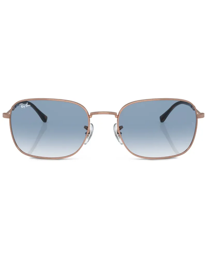 Ray Ban Eckige Sonnenbrille mit Farbverlaufgläsern - Gold Gold