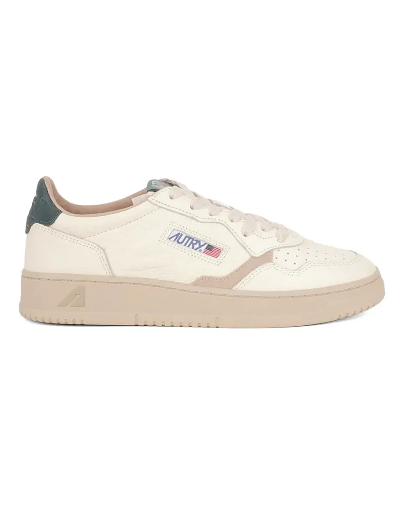 AUTRY Medalist perforated panelled sneakers - Nude Nude