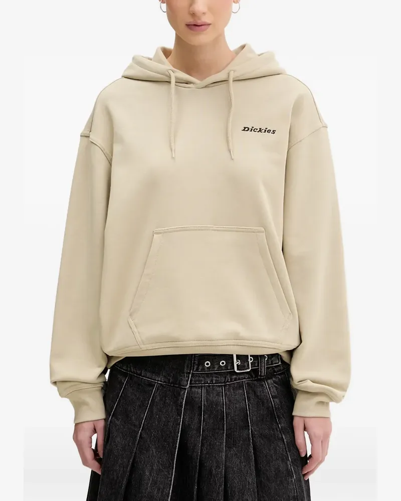 Dickies Loretto logo-embroidered hoodie - Nude Nude
