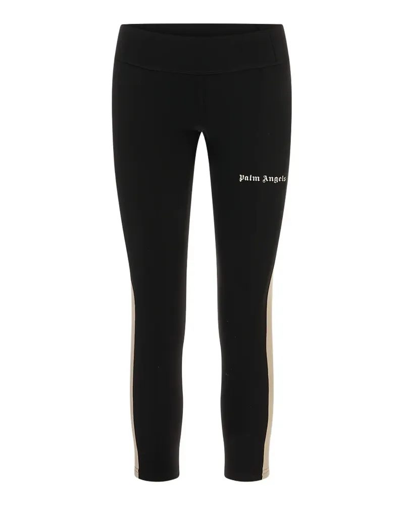 Palm Angels logo-print side-stripe trousers - Schwarz Schwarz