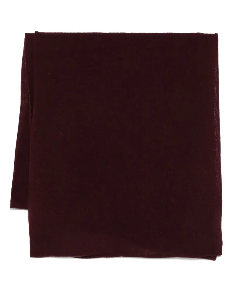 MA'RY'YA Schal mit Logo-Patch - Rot Rot