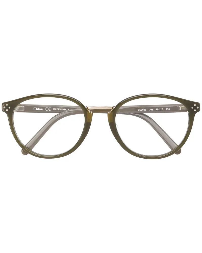 Chloé Brille mit Cat-Eye-Gestell - Grün Grün