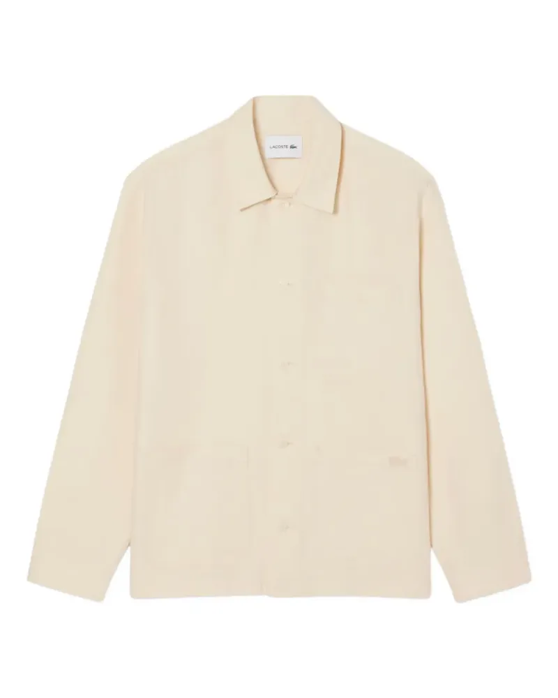 Lacoste Hemd aus Bio-Leinen - Nude Nude