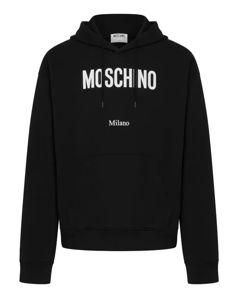 Moschino Hoodie mit Logo-Print - Weiß Weiß