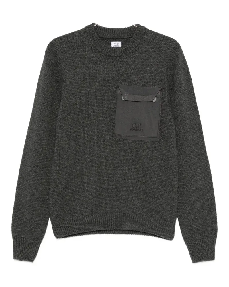 C.P. Company chest-pocket crew-neck sweater - Grau Grau