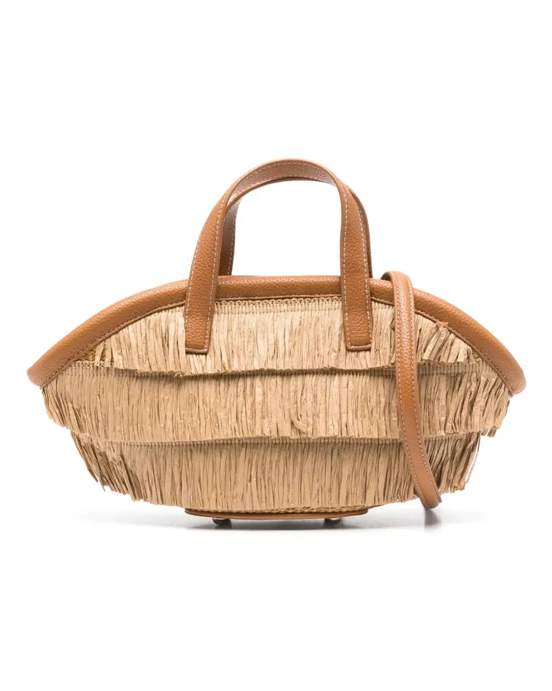 Simon Miller Mini Fringe Mercado Tote Bag - Nude Nude