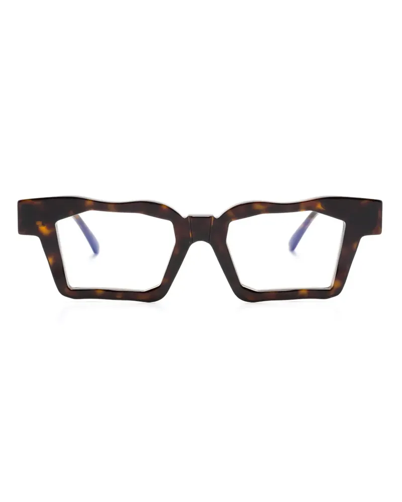 KUBORAUM G1 Brille mit eckigem Gestell - Braun Braun