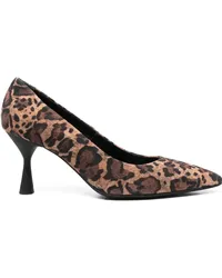 Attilio Giusti Leombruni Pumps mit Leoparden-Print 80mm Schwarz