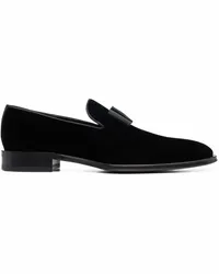 Dsquared2 Ubaldo Loafer in Samtoptik Schwarz