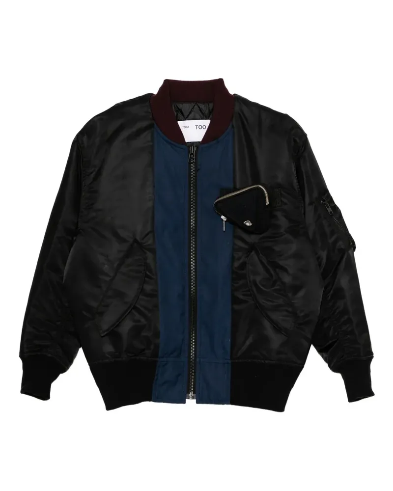 Toga Blousonjacke mit Kontrasteinsatz - Schwarz Schwarz