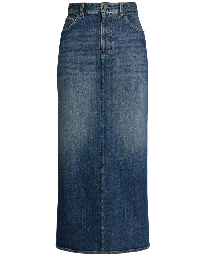 Ralph Lauren Klassischer Jeansrock - Blau Blau