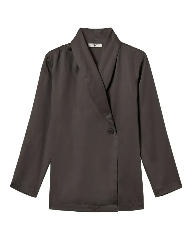 Twin-Set Sakko aus Satin - Grau Grau