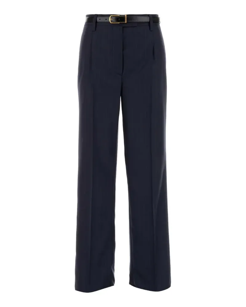 Prada pinstriped trousers - Blau Blau