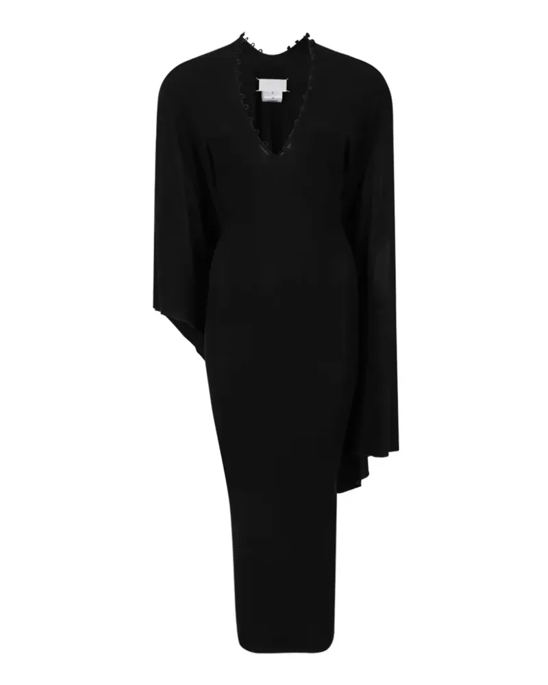 Maison Margiela asymmetric draped dress - Schwarz Schwarz