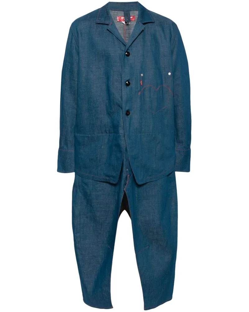 Junya Watanabe x Levi Overall-Jeansjacke Blau