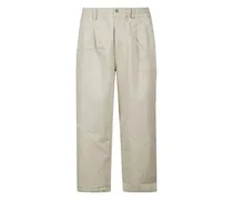 Hose mit Falten - Nude