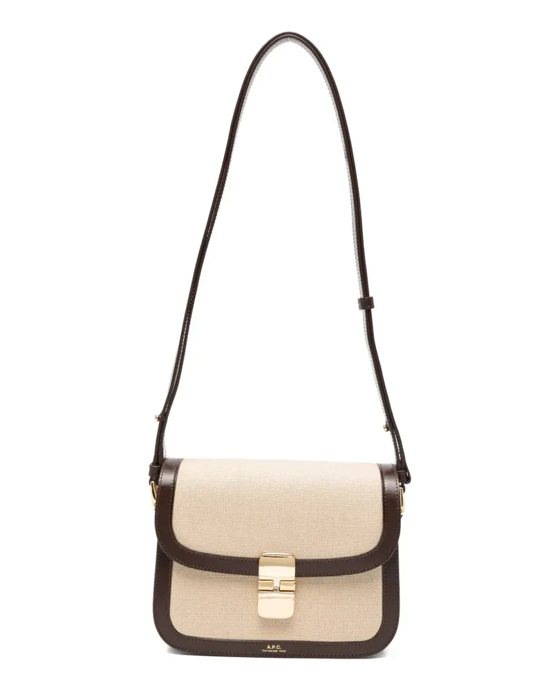 A.P.C. small Grace shoulder bag - Nude Nude