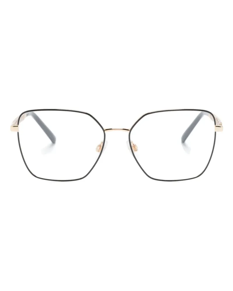 Dolce & Gabbana Eckige Sonnenbrille - Gold Gold