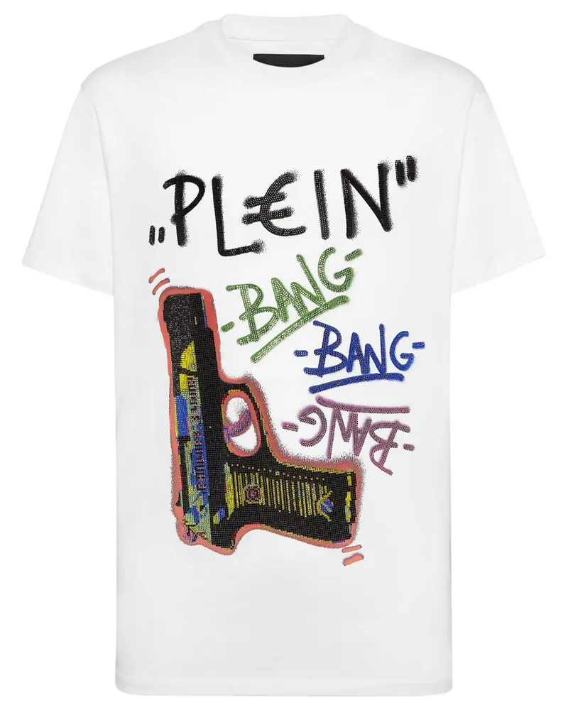 Philipp Plein Plein Gun T-Shirt - Weiß Weiß