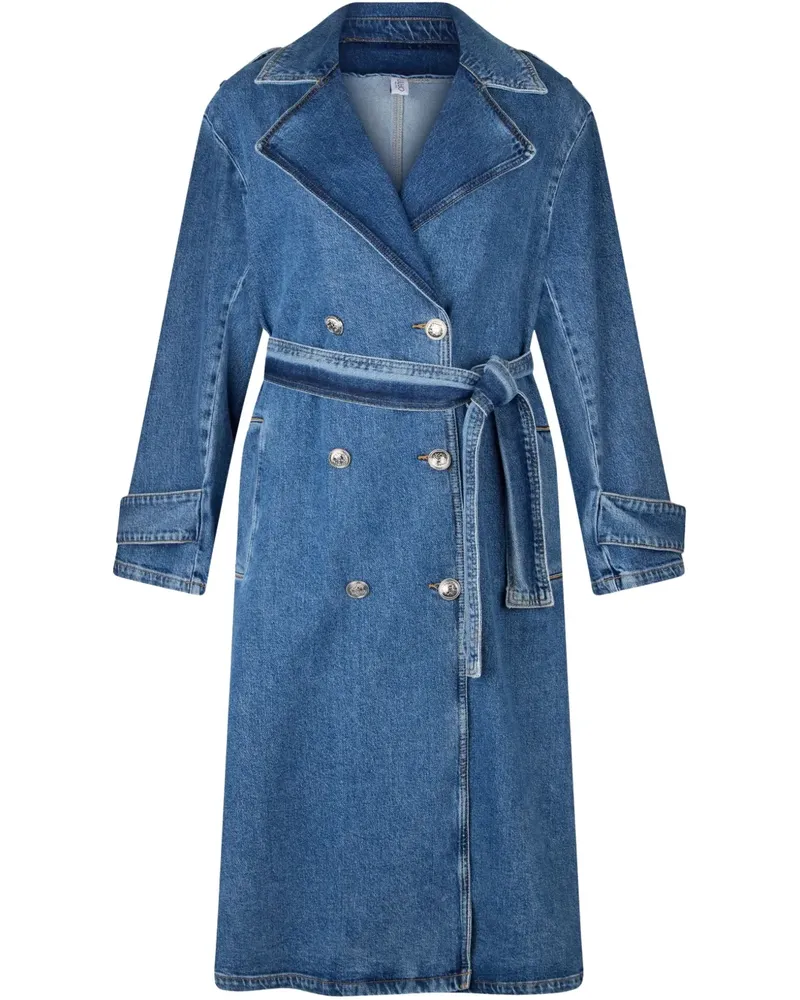 Liu Jo Trenchcoat im Jeans-Look - Blau Blau