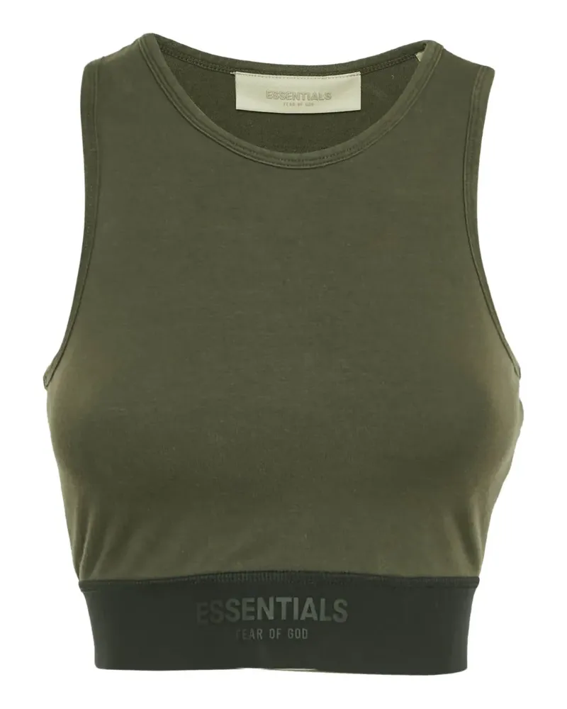 Fear of God logo-detail crop top - Grün Grün