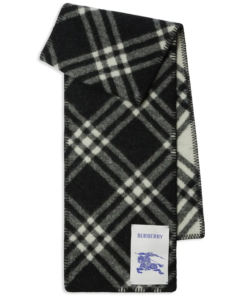 Burberry Schal mit Vintage-Check - Schwarz Schwarz
