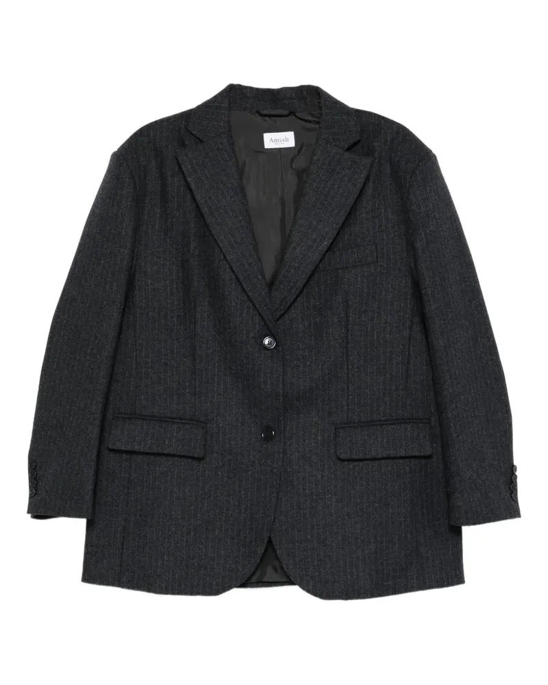 Amish Jacke mit Nadelstreifen - Grau Grau