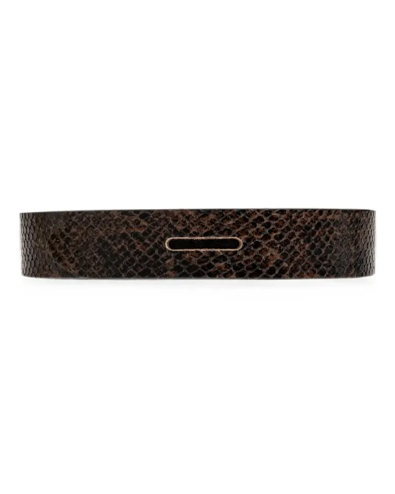 Isabel Marant Lecce Gürtel mit Schlangenleder-Effekt - Braun Braun