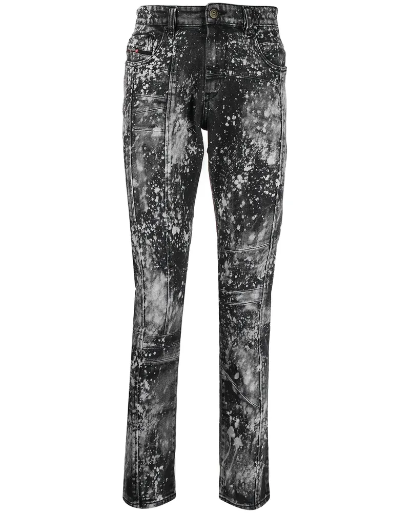 Diesel D-Strukt Slim-Fit-Jeans - Schwarz Schwarz