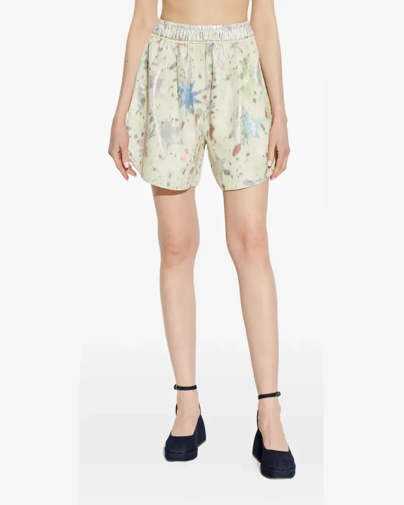 forte_forte Les Folies patterned shorts - Nude Nude