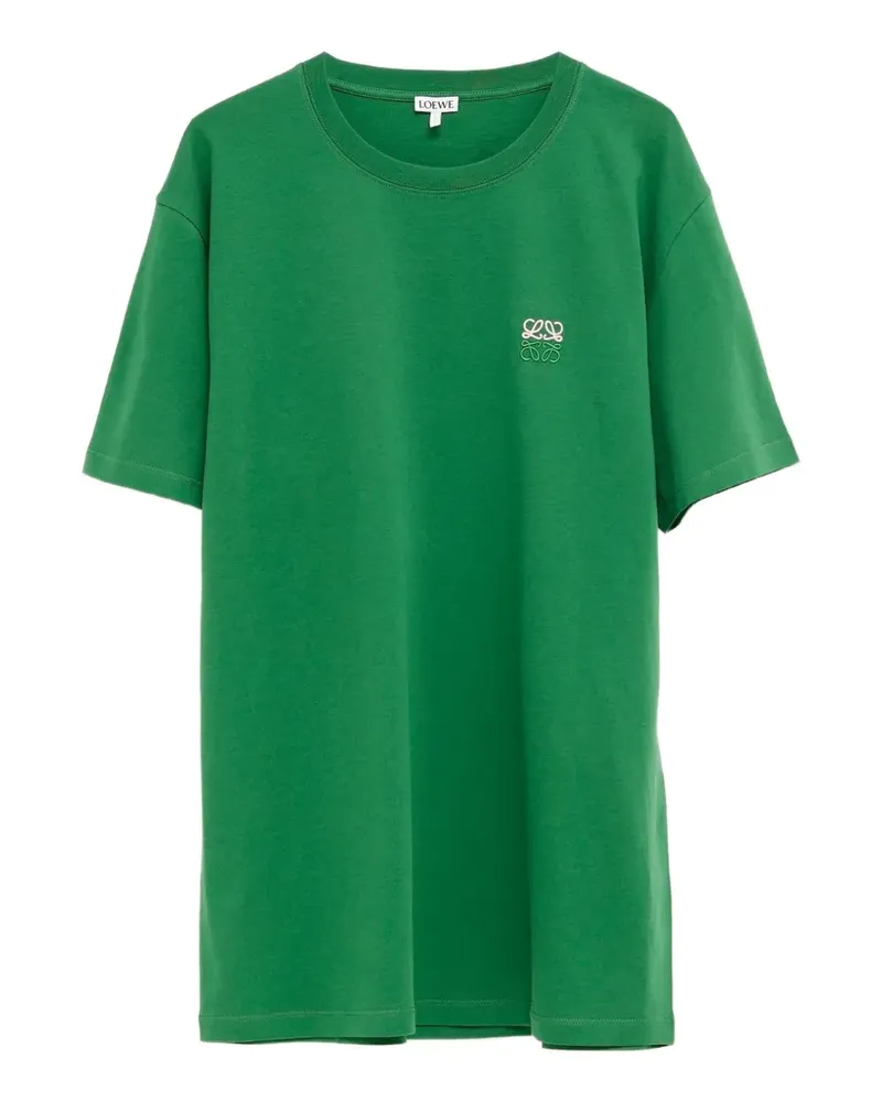 Loewe Sweatshirt mit aufgesticktem Anagram - Grün Grün