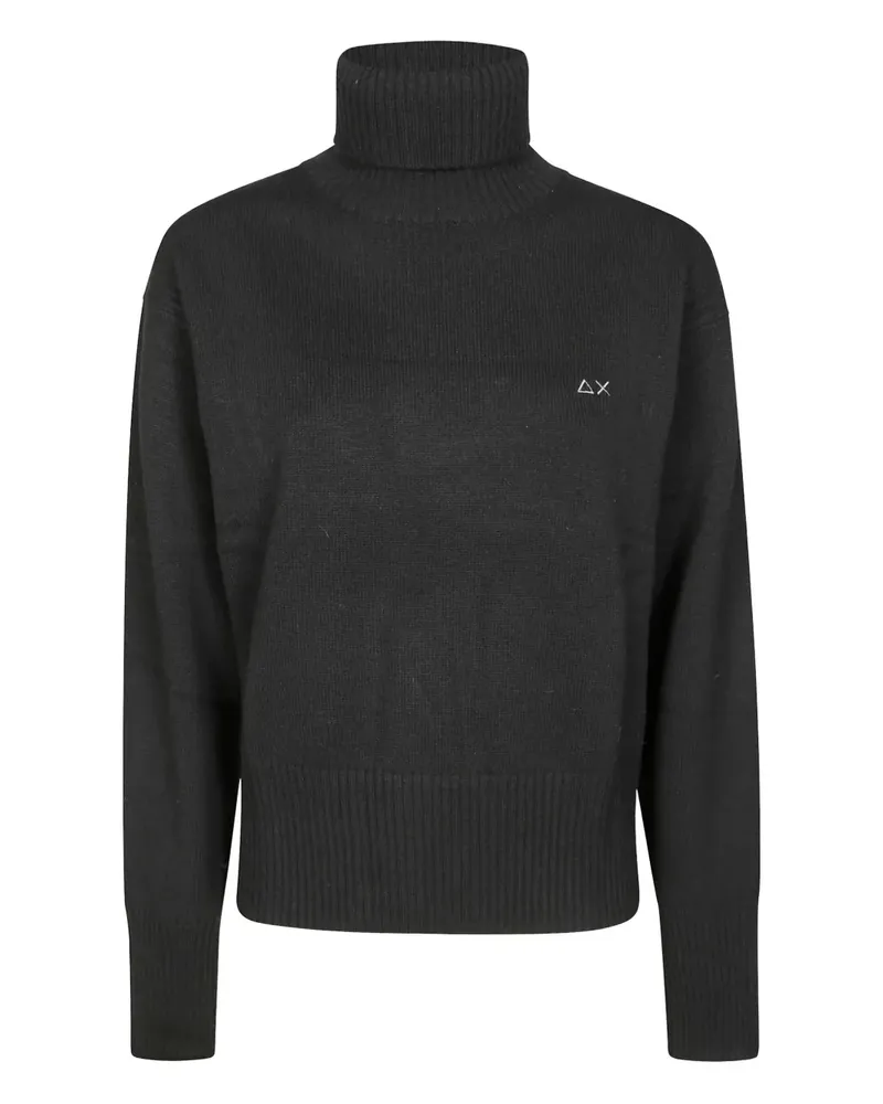 Sun68 roll-neck long-sleeve sweater - Schwarz Schwarz