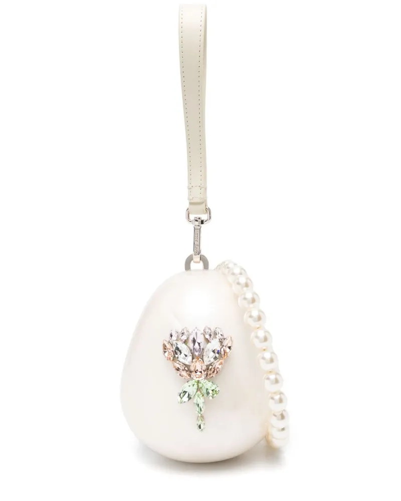 Simone Rocha Micro Pearl Egg Clutch - Nude Nude